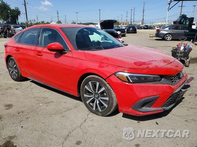 Czwarte zdjęcie samochodu z boku: 2022 HONDA CIVIC EXL VIN:19XFL1H74NE022834 - miniatura
