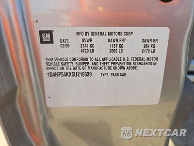 Zdjęcie 12 z 12 samochodu: 2005 BUICK LESABRE CUSTOM VIN:1G4HP54KX5U219339 - miniatura