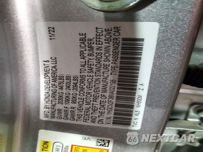 Zdjęcie 12 z 12 samochodu: 2022 HONDA ACCORD SPORT VIN:1HGCV2F38NA022195 - miniatura
