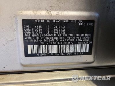 Zdjęcie 12 z 12 samochodu: 2014 SUBARU LEGACY 2.5I PREMIUM VIN:4S3BMCC63E3013572 - miniatura