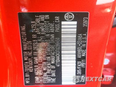 Zdjęcie 12 z 12 samochodu: 2026 TOYOTA CAMRY LE VIN:4T1DAACK3TU296450 - miniatura