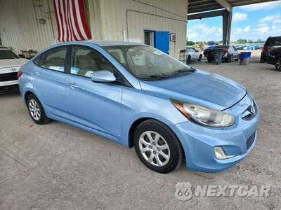 Czwarte zdjęcie samochodu z boku: 2014 HYUNDAI ACCENT GLS VIN:KMHCT4AE1EU639523 - miniatura