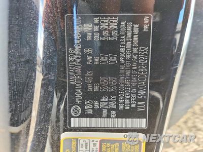 Zdjęcie 13 z 13 samochodu: 2024 HYUNDAI TUCSON SE VIN:5NMJACDE8RH297332 - miniatura