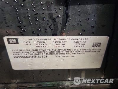 Zdjęcie 12 z 12 samochodu: 2015 CHEVROLET IMPALA LTZ VIN:2G1165S31F9187392 - miniatura