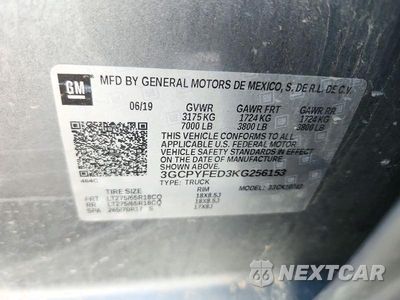 Zdjęcie 12 z 12 samochodu: 2019 CHEVROLET SILVERADO K1500 LT TRAIL BOSS VIN:3GCPYFED3KG256153 - miniatura