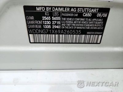 Zdjęcie 12 z 12 samochodu: 2009 MERCEDES-BENZ S 550 VIN:WDDNG71X69A260535 - miniatura