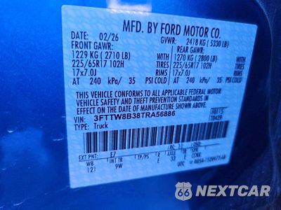 Zdjęcie 12 z 12 samochodu: 2026 FORD MAVERICK XL VIN:3FTTW8B38TRA56886 - miniatura