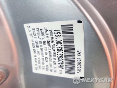Zdjęcie 12 z 12 samochodu: 2003 ACURA RSX TYPE-S VIN:JH4DC53083C001951 - miniatura