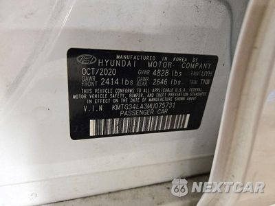 Zdjęcie 12 z 12 samochodu: 2021 GENESIS G70 ELITE VIN:KMTG34LA3MU075731 - miniatura