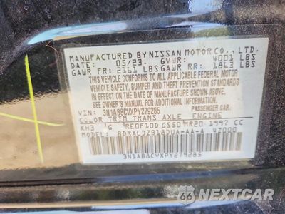 Zdjęcie 13 z 13 samochodu: 2023 NISSAN SENTRA SV VIN:3N1AB8CVXPY279285 - miniatura