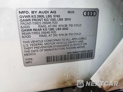 Zdjęcie 12 z 12 samochodu: 2024 AUDI SQ5 PREMIUM PLUS VIN:WA1B4AFY0R2016274 - miniatura