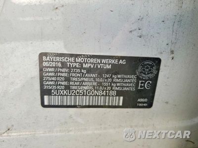 Zdjęcie 13 z 13 samochodu: 2016 BMW X6 XDRIVE35I VIN:5UXKU2C51G0N84188 - miniatura