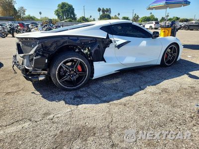 Trzecie zdjęcie samochodu z tyłu: 2024 CHEVROLET CORVET STINGRAY 1LT VIN:1G1YA2D45R5102668 - miniatura