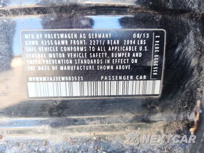Zdjęcie 12 z 12 samochodu: 2014 VOLKSWAGEN GOLF VIN:WVWNM7AJ3EW003523 - miniatura