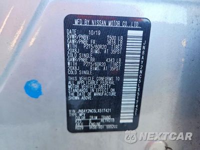 Zdjęcie 13 z 13 samochodu: 2020 NISSAN ARMADA SL VIN:JN8AY2NC5LX517421 - miniatura
