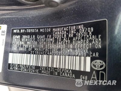 Zdjęcie 12 z 12 samochodu: 2010 TOYOTA COROLLA LE VIN:2T1BU4EE4AC253550 - miniatura