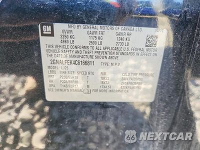 Zdjęcie 12 z 12 samochodu: 2012 CHEVROLET EQUINOX LTZ VIN:2GNALFEK4C6166811 - miniatura