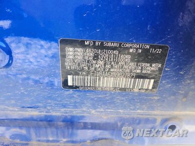 Zdjęcie 12 z 12 samochodu: 2022 SUBARU WRX VIN:JF1VBAA6XN9027823 - miniatura