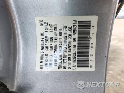 Zdjęcie 12 z 12 samochodu: 2013 HONDA ACCORD LX VIN:1HGCR2F30DA201253 - miniatura