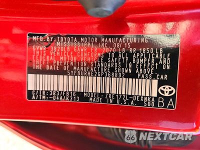 Zdjęcie 13 z 13 samochodu: 2016 TOYOTA COROLLA LE PLUS VIN:5YFBURHE2GP368892 - miniatura
