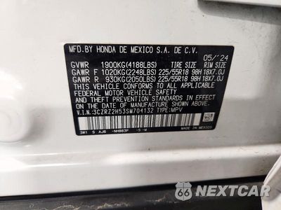 Zdjęcie 13 z 13 samochodu: 2025 HONDA HR-V SPORT VIN:3CZRZ2H53SM704132 - miniatura