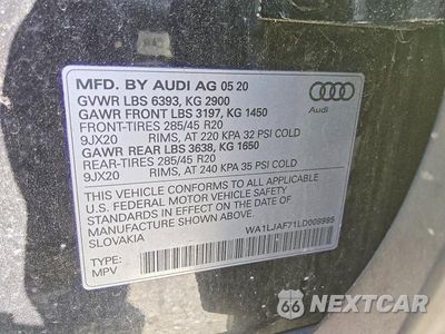 Zdjęcie 13 z 13 samochodu: 2020 AUDI Q7 PREMIUM PLUS VIN:WA1LJAF71LD009995 - miniatura