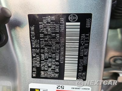 Zdjęcie 13 z 13 samochodu: 2022 TOYOTA CAMRY SE VIN:4T1G11AKXNU701657 - miniatura