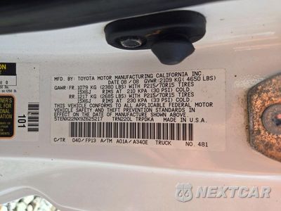 Zdjęcie 12 z 12 samochodu: 2009 TOYOTA TACOMA BASE VIN:5TENX22NX9Z625217 - miniatura