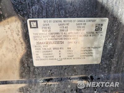Zdjęcie 13 z 13 samochodu: 2018 CHEVROLET EQUINOX LT VIN:2GNAXSEVXJ6233724 - miniatura