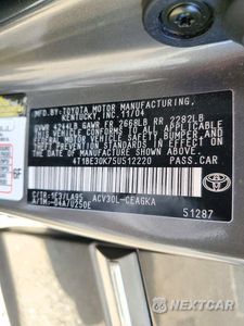 Zdjęcie 12 z 12 samochodu: 2005 TOYOTA CAMRY XLE VIN:4T1BE30K75U512220 - miniatura
