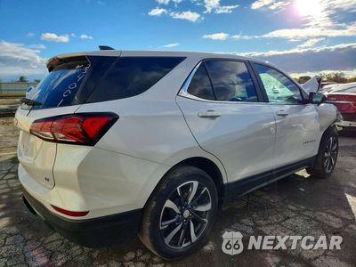 Trzecie zdjęcie samochodu z tyłu: 2022 CHEVROLET EQUINOX LT VIN:3GNAXKEV6NL234001 - miniatura