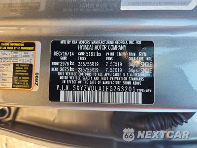 Zdjęcie 13 z 13 samochodu: 2015 HYUNDAI SANTA FE SPORT 2.0T VIN:5XYZWDLA1FG263201 - miniatura
