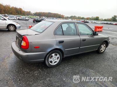 Trzecie zdjęcie samochodu z tyłu: 2002 HYUNDAI ACCENT GL VIN:KMHCG45C02U282277 - miniatura