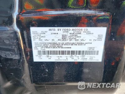 Zdjęcie 13 z 13 samochodu: 2007 FORD F150 SUPERCREW VIN:1FTRW145X7FB33566 - miniatura