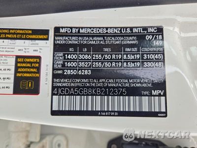 Zdjęcie 13 z 13 samochodu: 2019 MERCEDES-BENZ GLE 400 4MATIC VIN:4JGDA5GB8KB212375 - miniatura