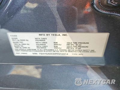 Zdjęcie 12 z 12 samochodu: 2023 TESLA MODEL Y VIN:7SAYGAEEXPF613914 - miniatura