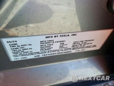 Zdjęcie 12 z 12 samochodu: 2024 TESLA MODEL Y VIN:7SAYGDEF3RA299064 - miniatura