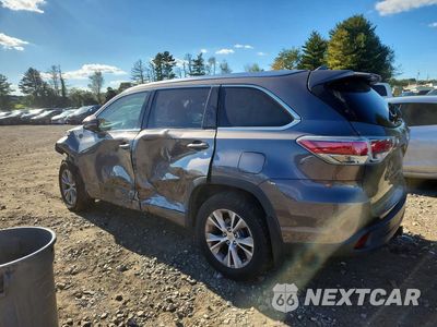 Drugie zdjęcie samochodu z przodu: 2015 TOYOTA HIGHLANDER XLE VIN:5TDJKRFH4FS090341 - miniatura