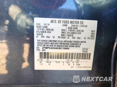 Zdjęcie 13 z 13 samochodu: 2019 FORD EDGE SE VIN:2FMPK4G94KBC16869 - miniatura