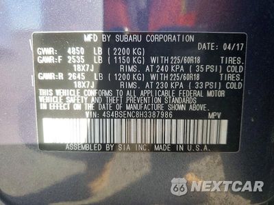 Zdjęcie 14 z 14 samochodu: 2017 SUBARU OUTBACK 3.6R LIMITED VIN:4S4BSENC8H3387986 - miniatura