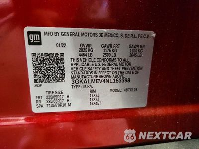 Zdjęcie 13 z 13 samochodu: 2022 GMC TERRAIN SLE VIN:3GKALMEV4NL163398 - miniatura
