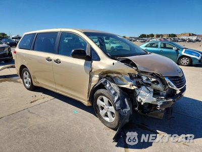 Czwarte zdjęcie samochodu z boku: 2011 TOYOTA SIENNA BASE 7-PASSENGER VIN:5TDKA3DC2BS002344 - miniatura