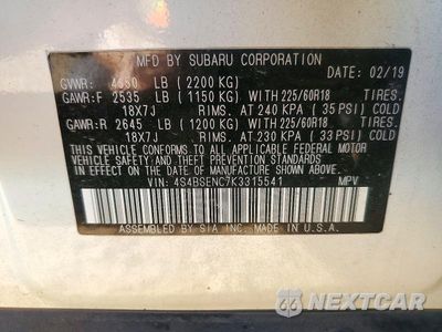 Zdjęcie 13 z 13 samochodu: 2019 SUBARU OUTBACK 3.6R LIMITED VIN:4S4BSENC7K3315541 - miniatura