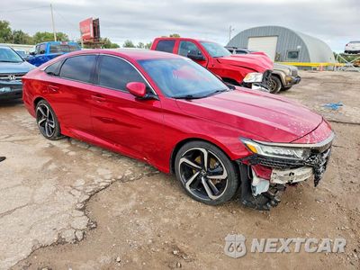 Czwarte zdjęcie samochodu z boku: 2018 HONDA ACCORD SPORT VIN:1HGCV1F33JA184983 - miniatura