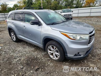 Czwarte zdjęcie samochodu z boku: 2015 TOYOTA HIGHLANDER XLE VIN:5TDJKRFH6FS086033 - miniatura