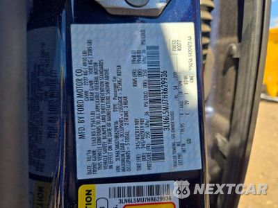 Zdjęcie 13 z 13 samochodu: 2017 LINCOLN MKZ HYBRID RESERVE VIN:3LN6L5MU7HR629936 - miniatura