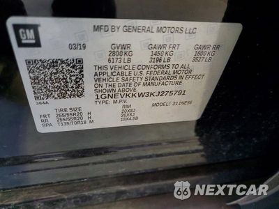 Zdjęcie 13 z 13 samochodu: 2019 CHEVROLET TRAVERSE PREMIER VIN:1GNEVKKW3KJ275791 - miniatura