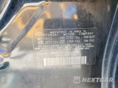 Zdjęcie 12 z 12 samochodu: 2013 HYUNDAI ELANTRA GLS VIN:KMHDH4AE0DU546643 - miniatura