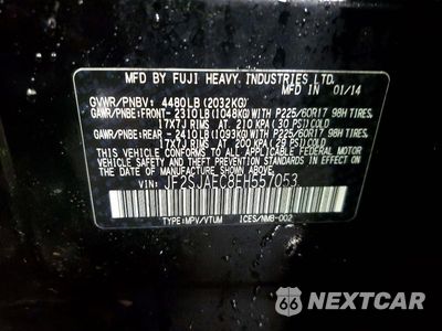 Zdjęcie 13 z 13 samochodu: 2014 SUBARU FORESTER 2.5I PREMIUM VIN:JF2SJAEC8EH557053 - miniatura