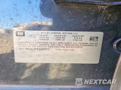 Zdjęcie 12 z 12 samochodu: 2015 CHEVROLET MALIBU LS VIN:1G11B5SL8FF222917 - miniatura